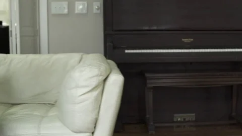 Dolly shot of a man using a laptop at home Stock-Footage 73248694