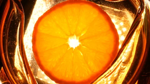 Dolly shot of orange halves, macro video Stock Footage 86280663