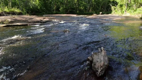 Dolly Shot Over Stream Stock Footage 128992193