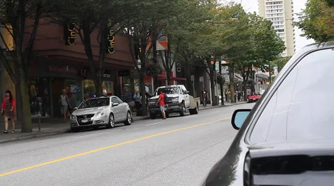 Dolly shot - robson st Vidéo 37702231