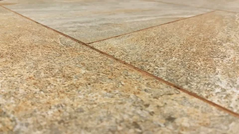 Dolly shot. Slow motion. Texture of a stone wall. Interiors stone wall design.  Video stock 122453976