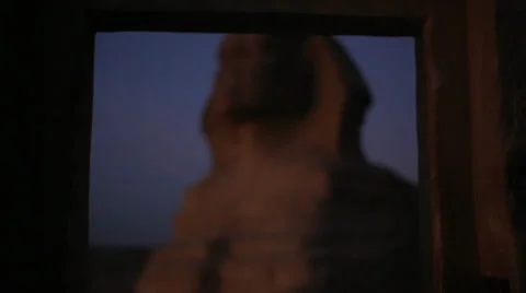 Dolly shot of the sphinx at sunrise Stock Footage 26314839