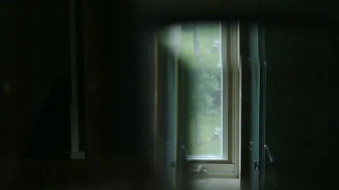 Dolly shot of a window Stock Footage 229899056