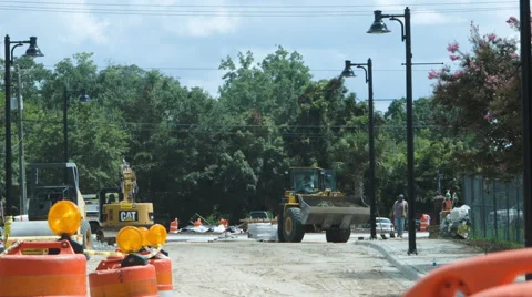 Dolly Track at construction site Stock Footage 42582695