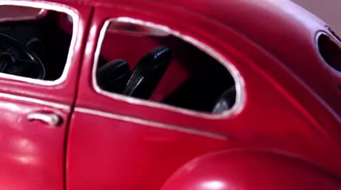 DOLLY OF VINTAGE CAR Stock Footage 25790632