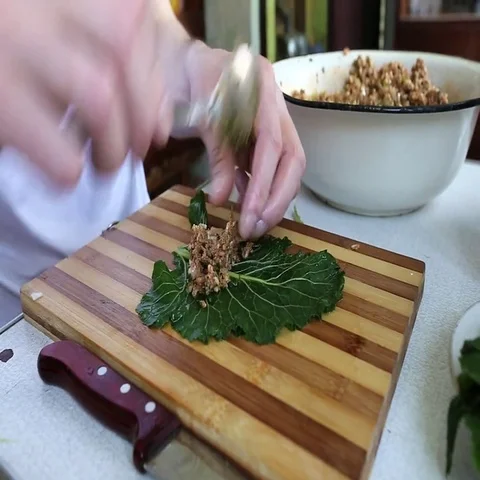 Dolma cooking at home Stock Footage 69612769