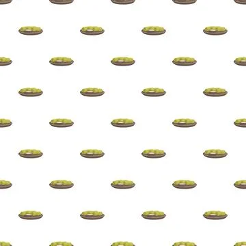 Dolma or sarma middle eastern food pattern Stock Illustration