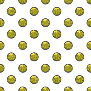 Dolma or stuffed grape leaf rolls pattern Stock Illustration