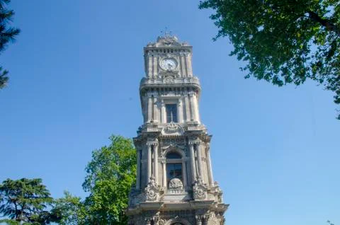 Dolmabahce Clock Tower Stock Photos