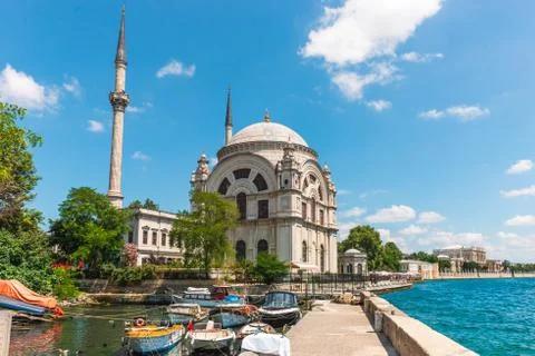 Dolmabahce mosque Stock Photos