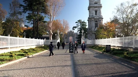 Dolmabahce Palace in Istanbul Stock Footage 223897359