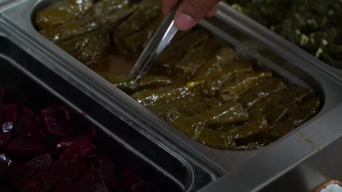 Dolmas on Display Stock Footage 318310152