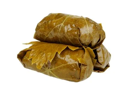 Dolmas on white Stock Photos