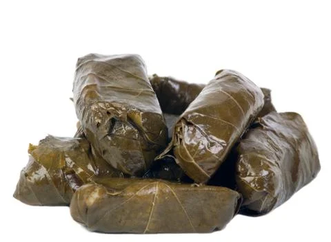 Dolmas on white Stock Photos