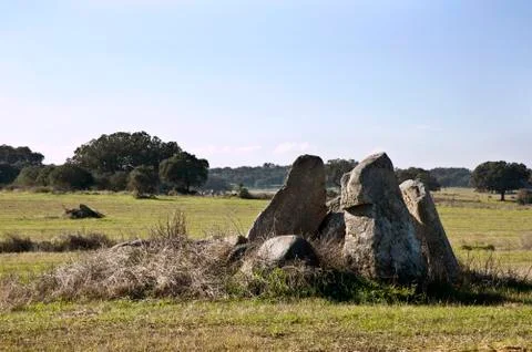 Dolmen of chamine Stock Photos