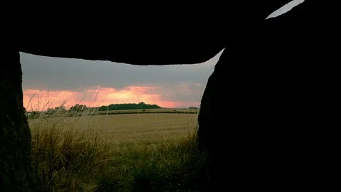 Dolmen in Møn island Stock Footage 129689057