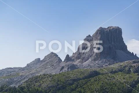 Dolomite peaks seven Stock Photos