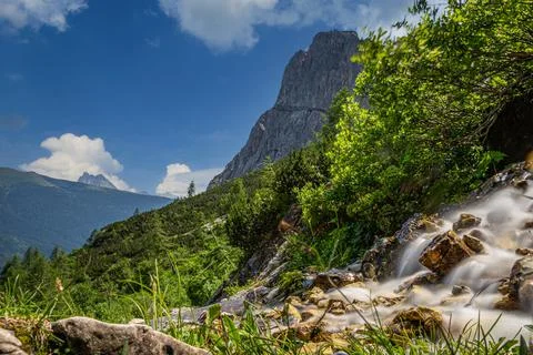 Dolomite s panorama Stock-Fotos