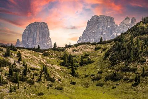 Dolomite s panorama Foto stock