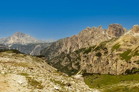 Dolomite s panorama Fotos de archivo