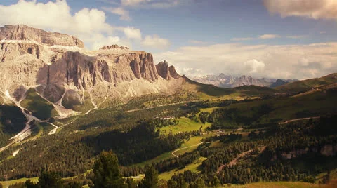 Dolomite at the sunset Stock Footage 25295984