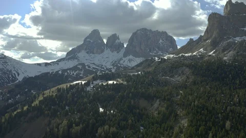 Dolomites Aerial View Stock Footage 109956440