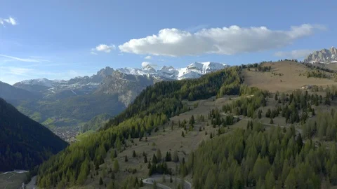 Dolomites Aerial View Stock Footage 110345497