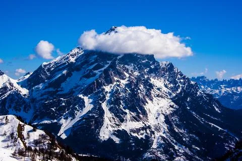Dolomites and clouds four Stock Photos