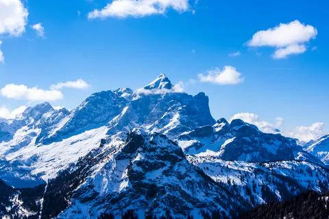 Dolomites and clouds three Stock Photos