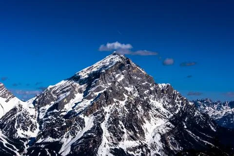 Dolomites and sky two Stock Photos