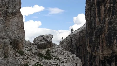 Dolomites Cinque Torri Stock Footage 146373392