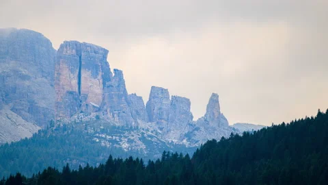 Dolomites - Cinque Torri - Timelapse - 8K Stock Footage 206756680