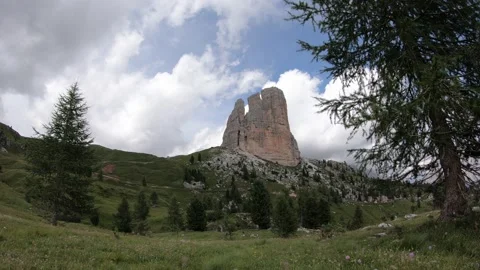 Dolomites Cinque Torri - timelapse Stock Footage 146276866
