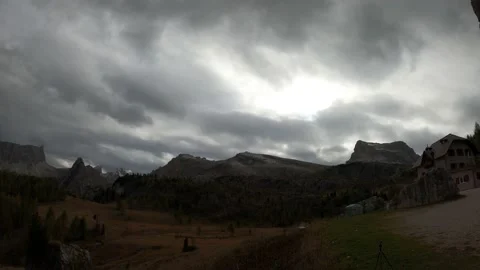 Dolomites Cinque Torri timelapse Stock Footage 166275221