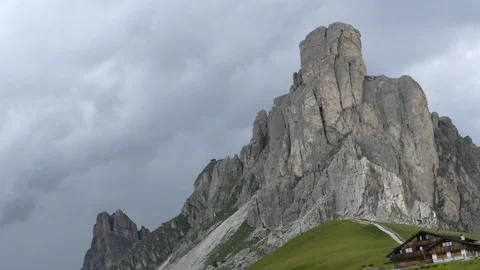 Dolomites Cloudy Timelapse Stock Footage 97313059