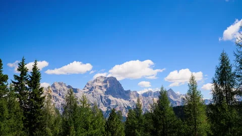 Dolomites - Croda da Lago - Timelapse - 8K Stock Footage 206717780