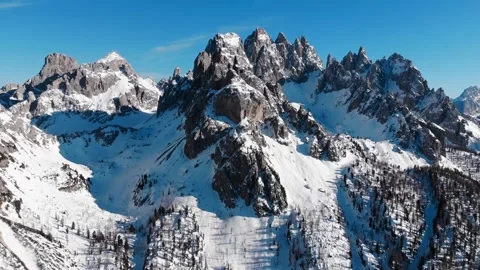 Dolomites drone view in the daylight	 Stock Footage 151198381