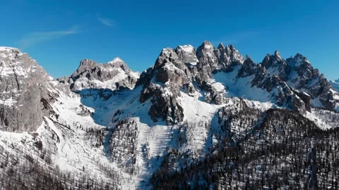 Dolomites drone view in the daylight Stock Footage 151198598
