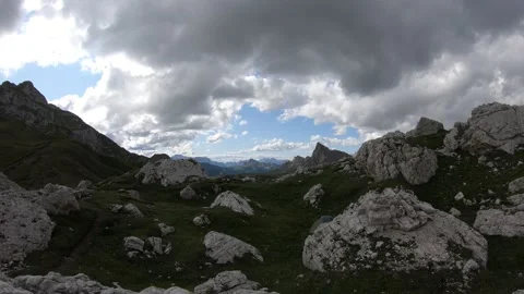 Dolomites Lastoi de Formin clouds - timelapse 1 Stock Footage 146279521