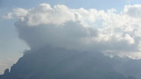 Dolomites Monte Cristallo timelapse 1 Stock Footage 166281160