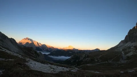 Dolomites Monte Cristallo timelapse 2 Stock Footage 166281159