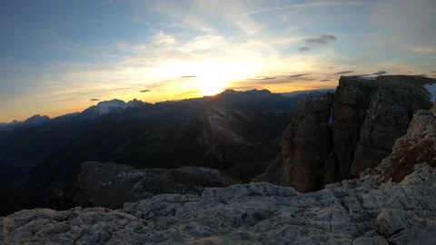 Dolomites Monte Lazuoi timelapse 1 Stock Footage 166282948