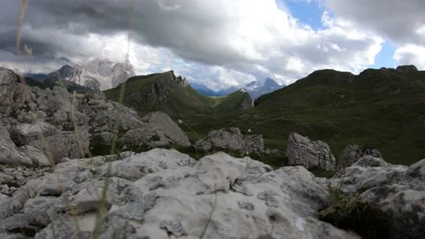 Dolomites Monte Pelmo clouds - timelapse Stock Footage 146282057