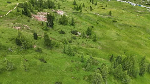 Dolomites Mountain Drone Stock Footage 316072510