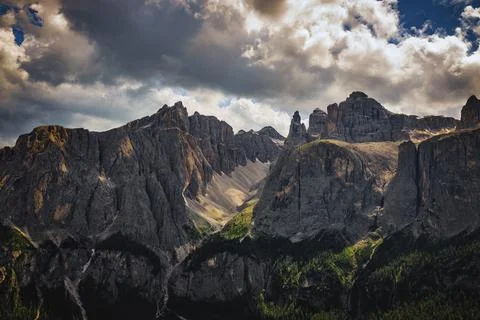 Dolomites mountain Stock Photos
