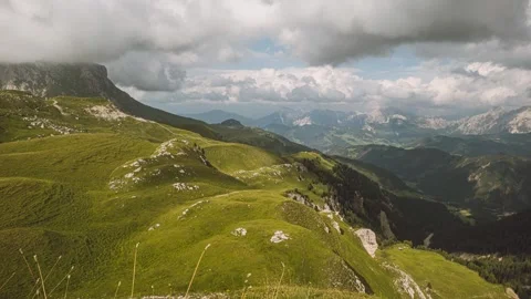 "Dolomites Mountain Plateau with Clouds – Timelapse" 4K Stock Footage 316316270