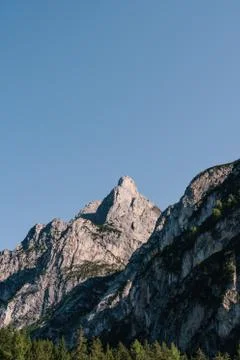 Dolomites - a mountain range in the Eastern Alps, in the Southern Limestone Alps Stock Photos
