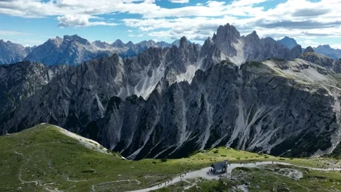 The Dolomites mountain range in Italy that is part of the Southern Limestone 스톡 동영상 209169658