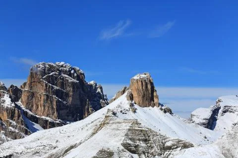 Dolomites is a mountain range in Italy Stock Photos