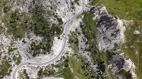 Dolomites – a mountain range in northeastern Italy Stock Footage 319630343